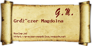 Gráczer Magdolna névjegykártya