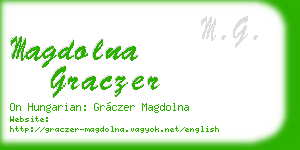 magdolna graczer business card